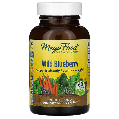 MegaFood, Wild Blueberry, 60 Tablets