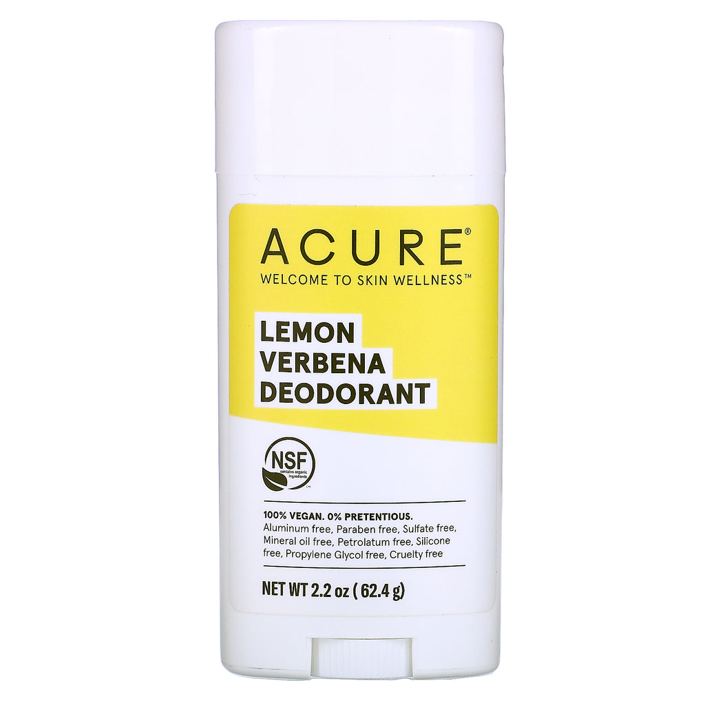 Acure, Deodorant, Lemon Verbena, 2.2 oz (62.4 g)