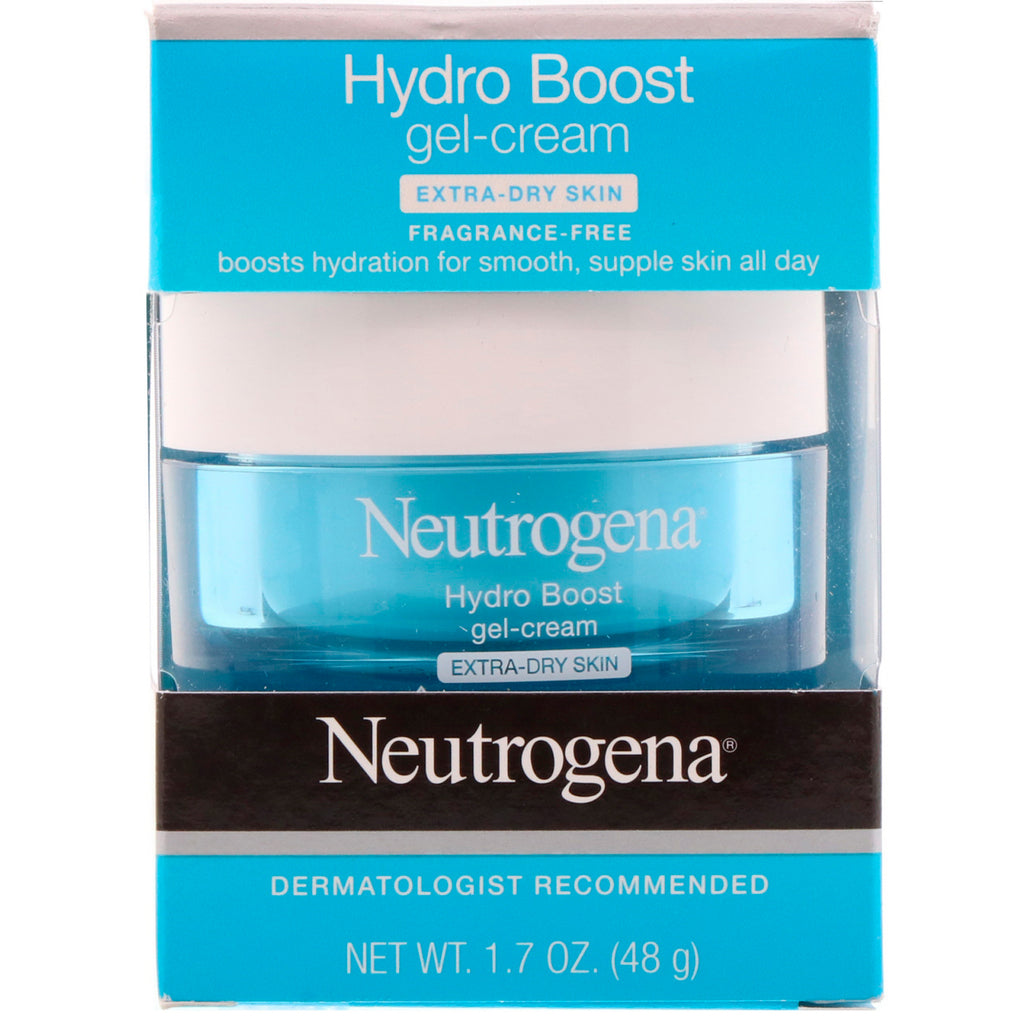 Neutrogena, Hydro Boost, gel-crema, piel extra seca, sin fragancia, 1,7 oz (48 g)