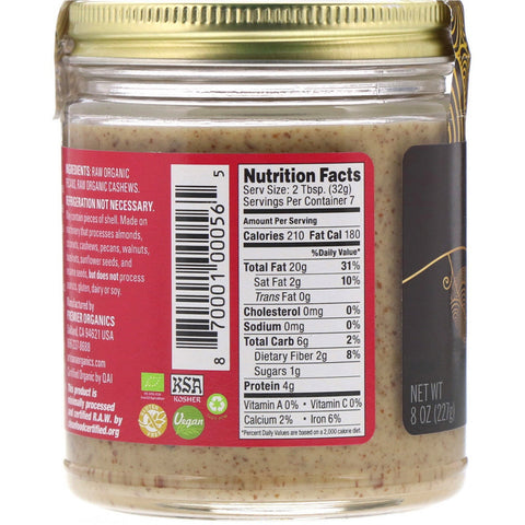 Artisana, s, mantequilla de nuez cruda, 8 oz (227 g)