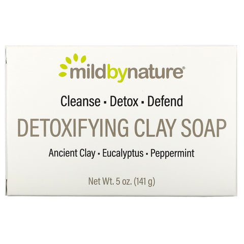 Mild By Nature, Detoxifying Clay, Bar Soap, Eucalyptus & Peppermint, with Ancient Clay, 5 oz (141 g)