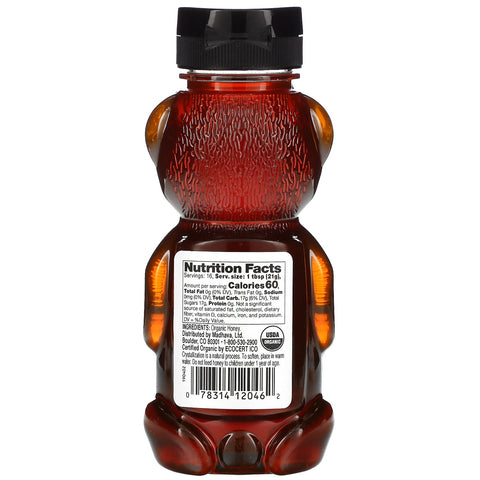 Edulcorantes naturales Madhava, miel ámbar, 12 oz (340 g)