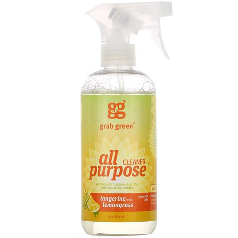 Grab Green, All Purpose Cleaner, Tangerine with Lemongrass, 16 oz (473 ml)