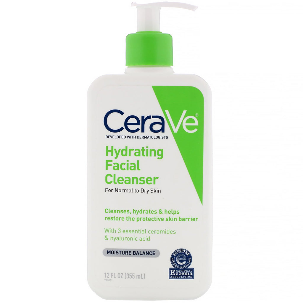 CeraVe, Hydrating Facial Cleanser, 12 fl oz (355 ml)