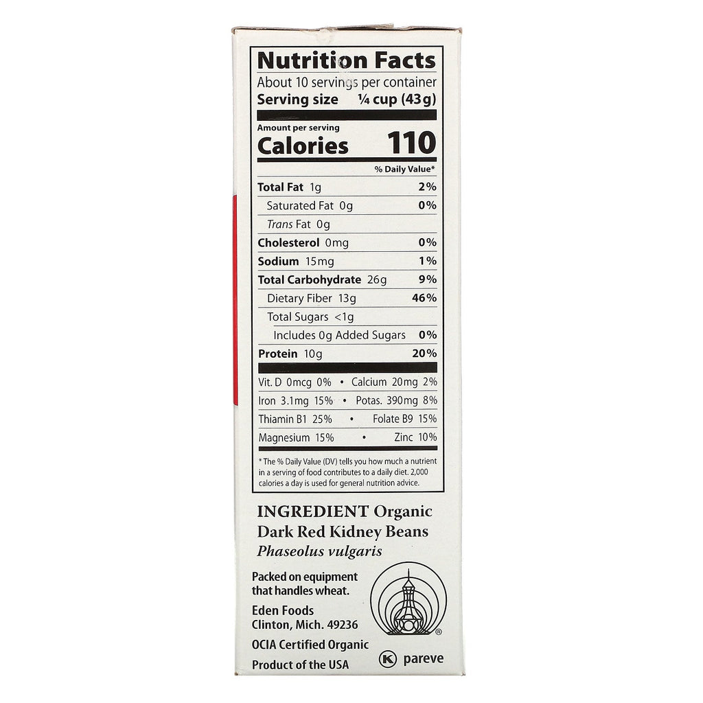 Eden Foods, , Kidneybønner, 16 oz (454 g)