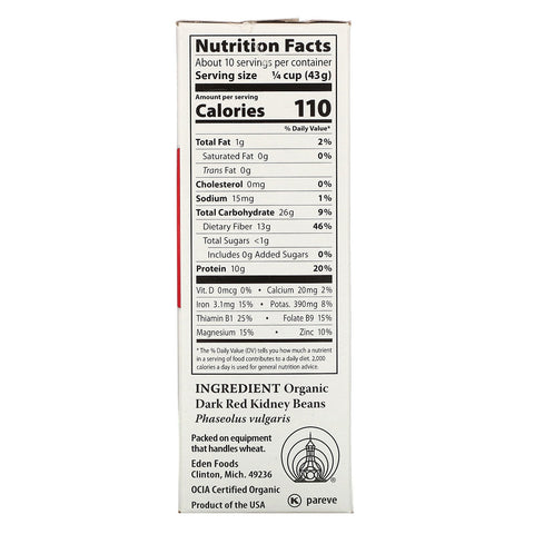 Eden Foods, , Kidney Beans, 16 oz (454 g)