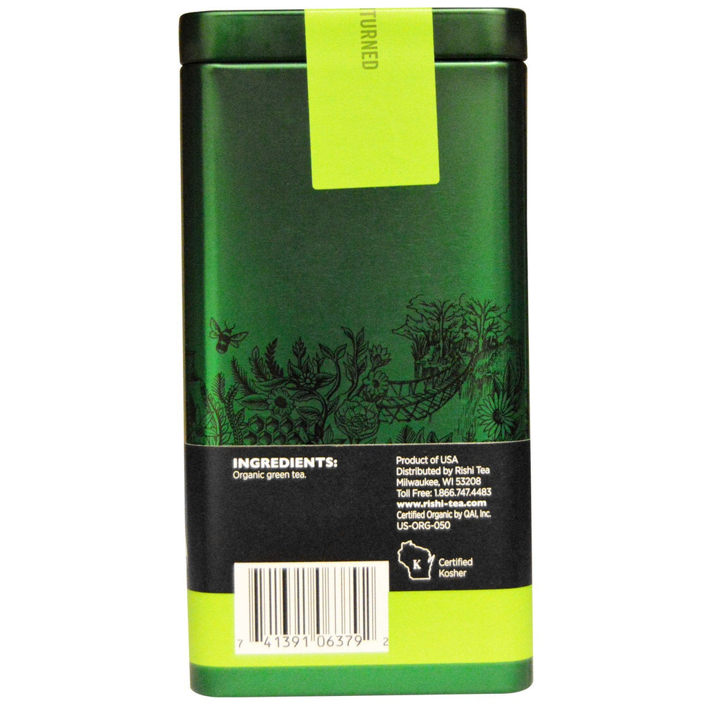 Rishi Tea, té verde de hojas sueltas, Sencha, 60 g (2,12 oz)