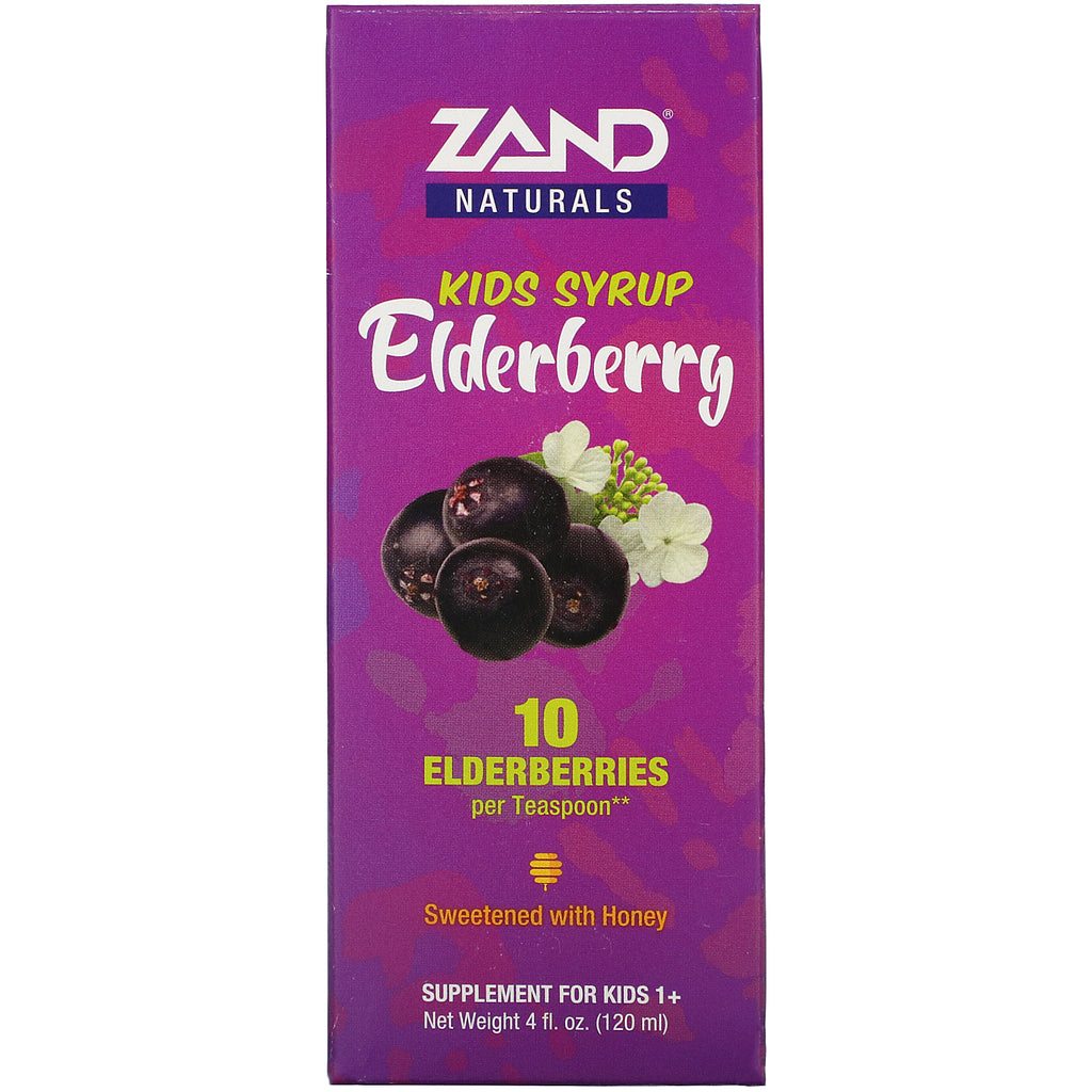 Zand, Kids Elderberry Syrup, 4 fl oz (120 ml)