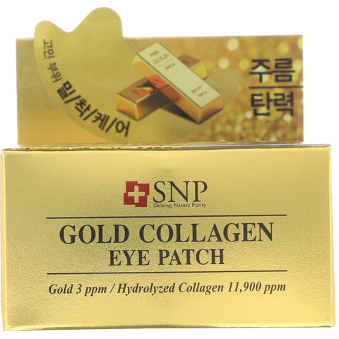 SNP, colágeno dorado, parche para ojos, 60 parches
