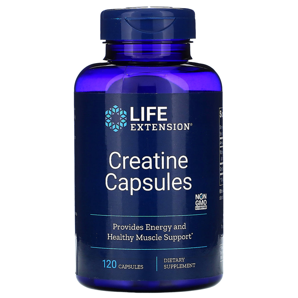 Life Extension, Creatine Capsules, 120 Capsules