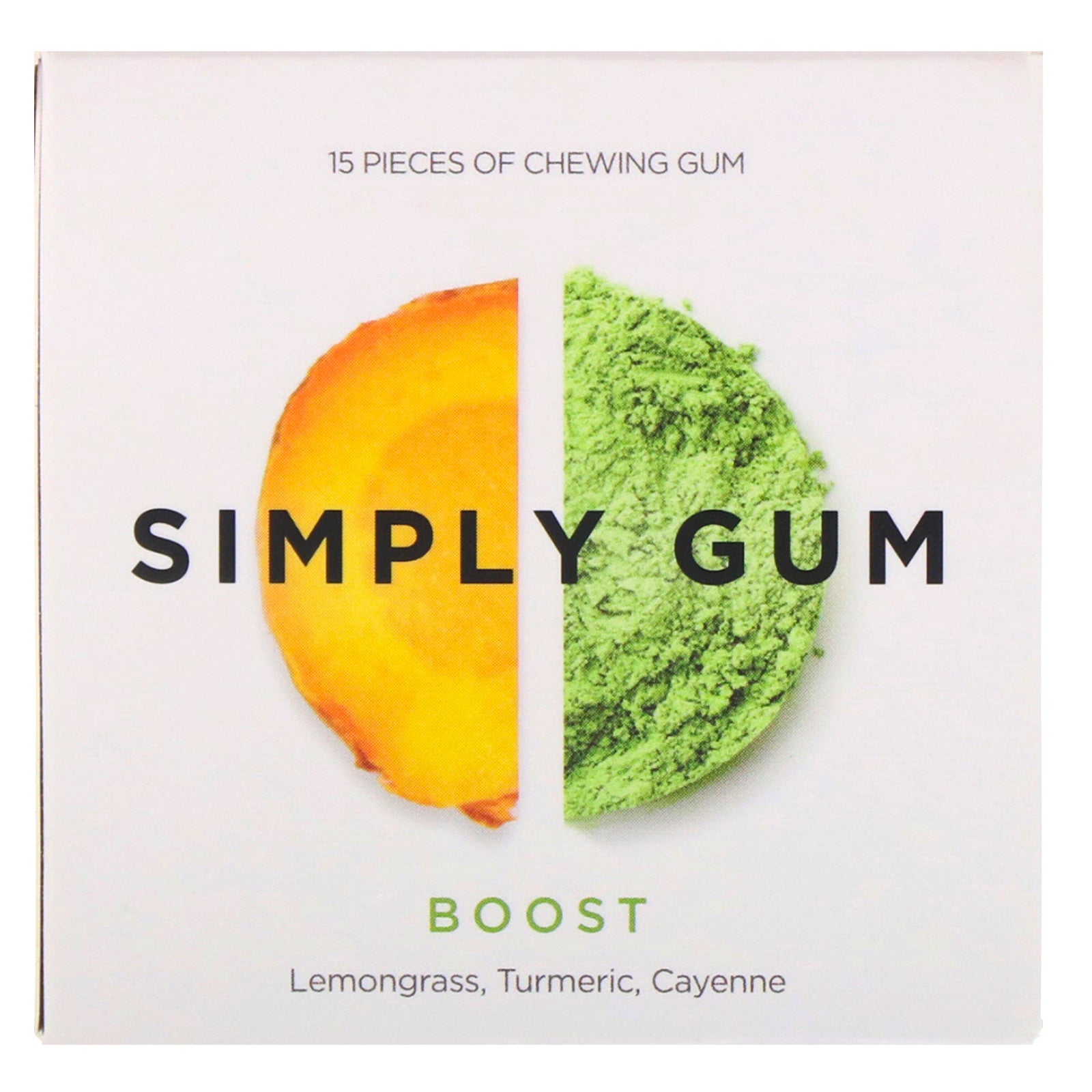 Simply Gum, Simply Gum, Boost, 15 Pieces