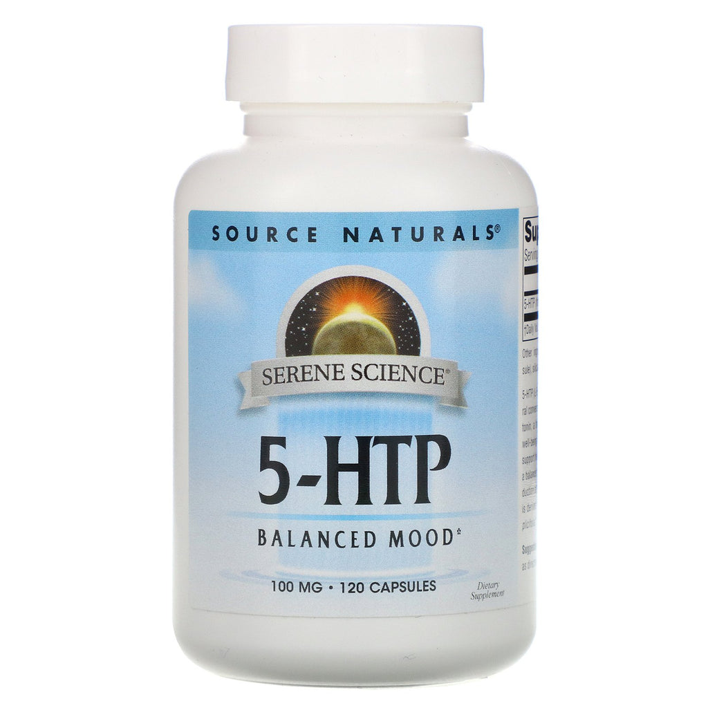 Source Naturals, 5-HTP, 100 mg, 120 Capsules