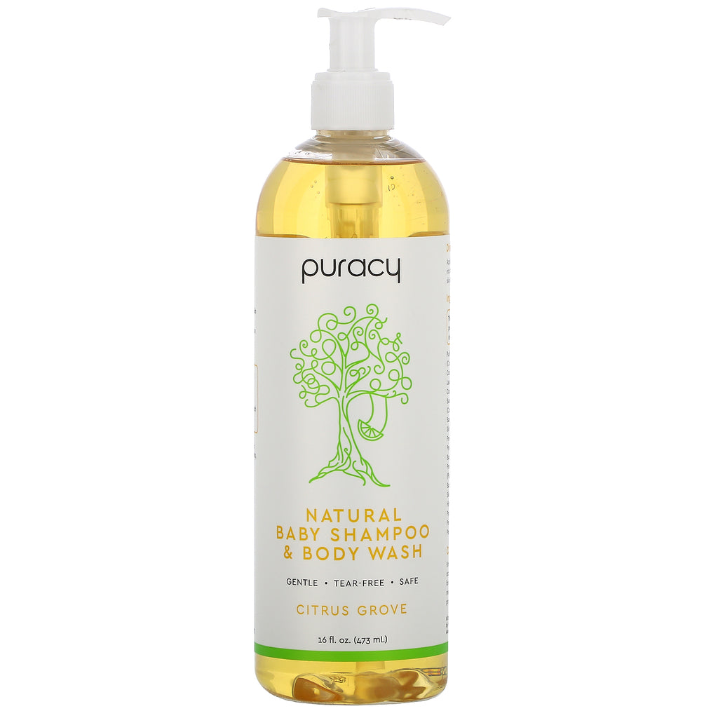 Puracy, Natural Baby Shampoo & Body Wash, Citrus Grove, 16 fl oz (473 ml)