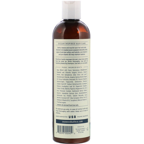 The Seaweed Bath Co., acondicionador equilibrante hidratante. Eucalipto y menta, 12 fl oz (354 ml)