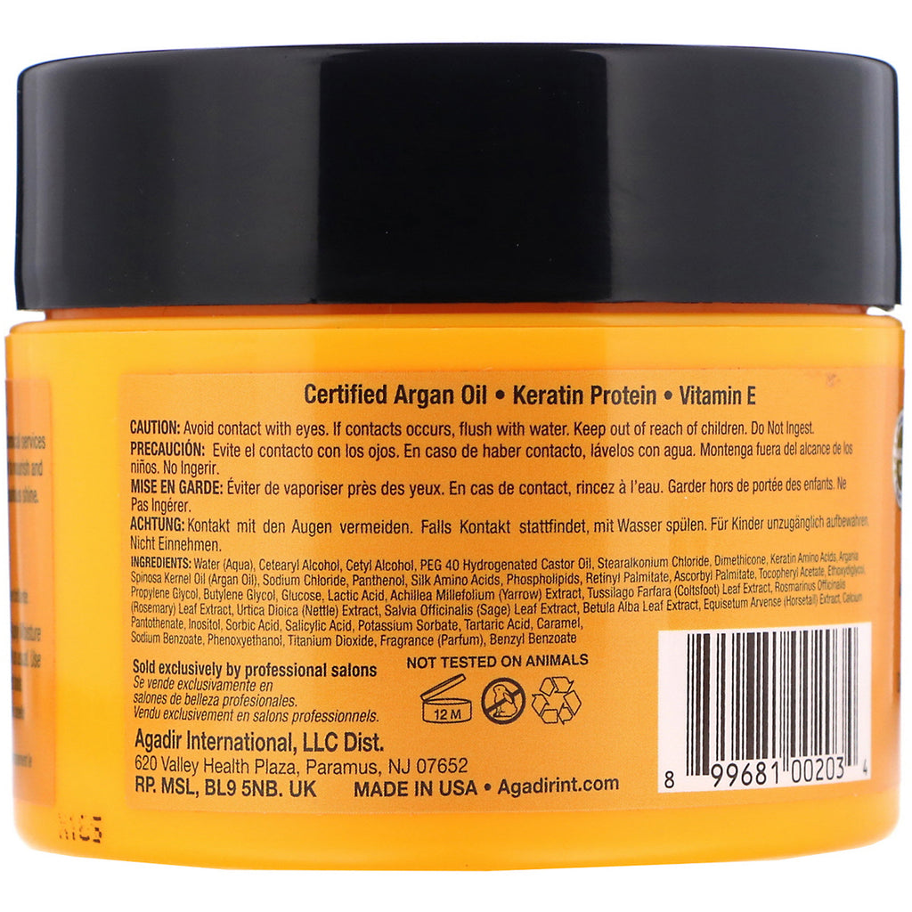 Agadir, Argan Oil, Moisture Masque med Keratin Protein, 8 fl oz (227 g)