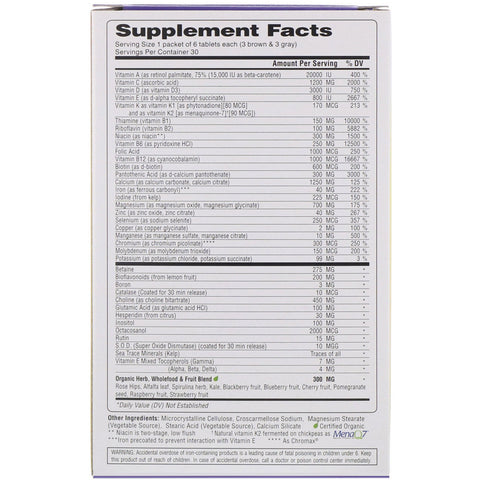 Super Nutrition, Opti-Energy Pack, suplemento multivitamínico/multimineral, 30 paquetes (6 pestañas cada uno)