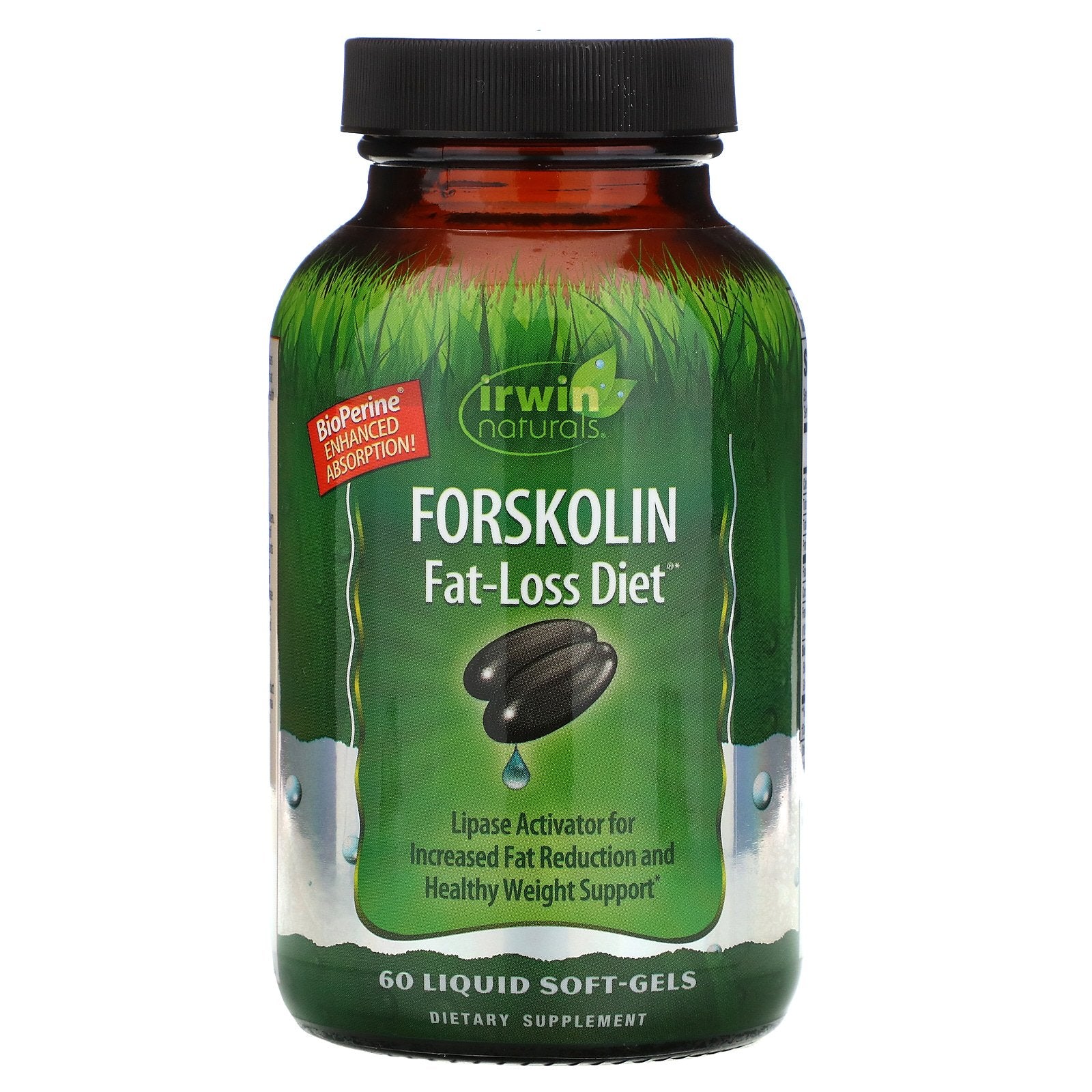 Irwin Naturals, Forskolin, Fat-Loss Diet, 60 Liquid Soft-Gels