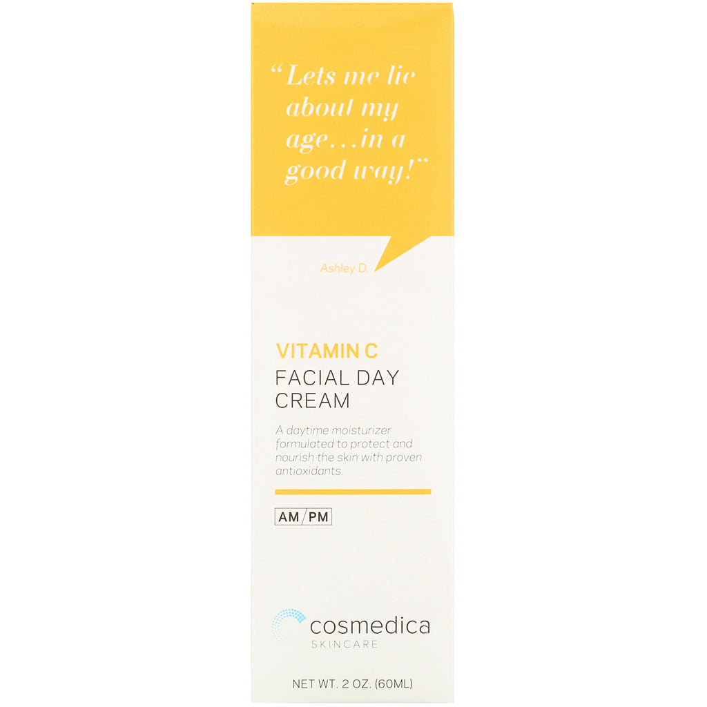 Cosmedica Skincare, Crema facial de día con vitamina C, 2 oz (60 ml)