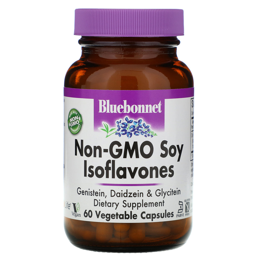 Bluebonnet Nutrition, Non-GMO Soy Isoflavones, 60 Vcaps