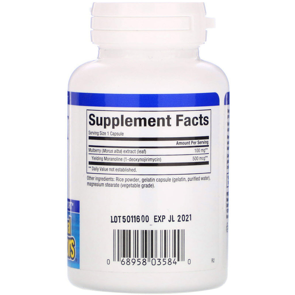 Natural Factors, WellBetX, extracto de morera, 100 mg, 90 cápsulas