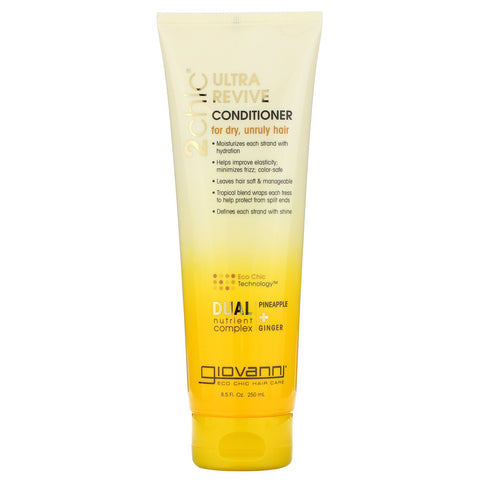 Giovanni, 2chic, Ultra-Revive Conditioner, for Dry, Unruly Hair, Pineapple & Ginger, 8.5 fl oz (250 ml)
