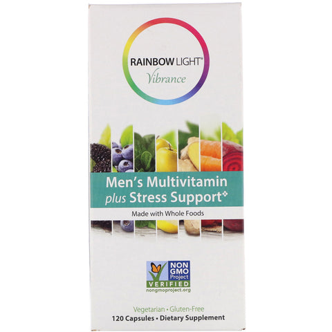 Rainbow Light, Vibrance, Men's Multivitamin Plus Stress Support, 120 Capsules