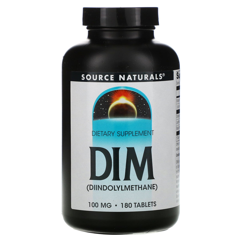 Source Naturals, DIM (Diindolylmethane), 100 mg, 180 Tablets