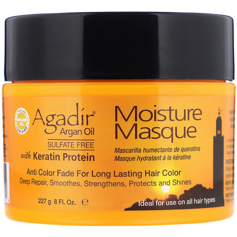 Agadir, Argan Oil, Moisture Masque with Keratin Protein, 8 fl oz (227 g)