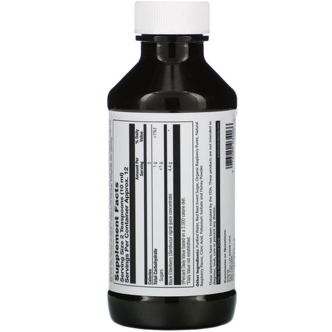 Solaray, flydende sort hyldebærekstrakt med SambuActin, 4 oz (120 ml)