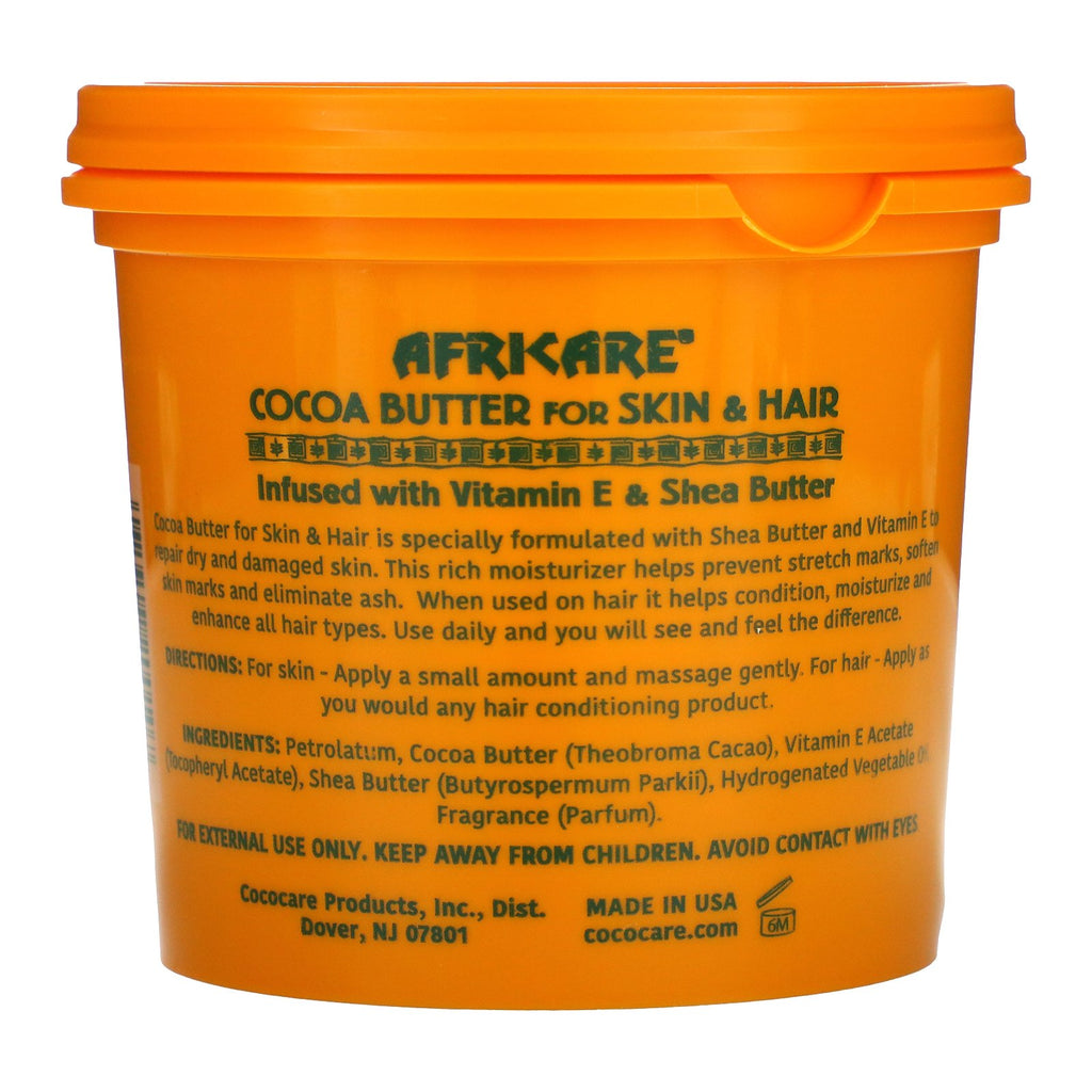 Cococare, Africare, manteca de cacao para la piel y el cabello, 297 g (10,5 oz)