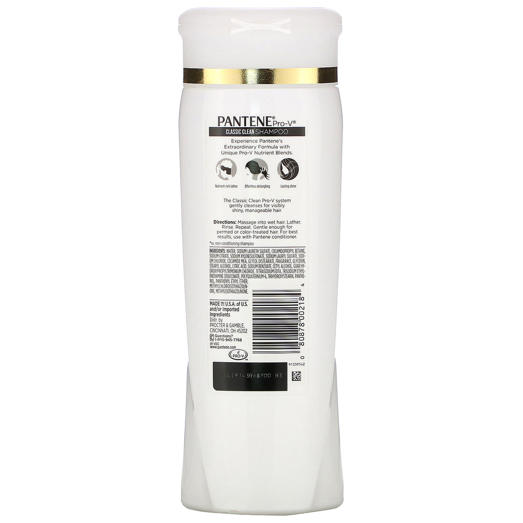 Pantene, Pro-V, Classic Clean Shampoo, 12,6 fl oz (375 ml)
