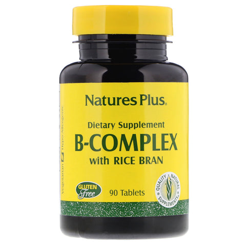 Nature's Plus, B-Complex with Rice Bran, 90 Tablets