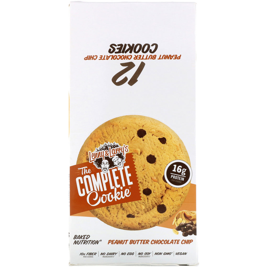 Lenny &amp; Larry's, The COMPLETE Cookie, Peanut Butter Chocolate Chip, 12 Cookies, 4 oz (113 g) hver