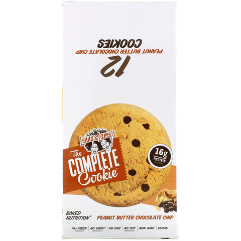 Lenny & Larry's, The COMPLETE Cookie, Peanut Butter Chocolate Chip, 12 Cookies, 4 oz (113 g) hver