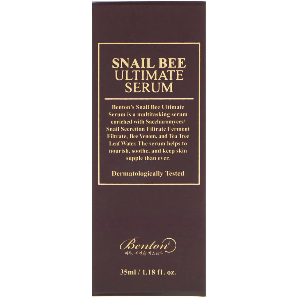 Benton, Suero definitivo de abeja caracol, 35 ml (1,18 oz. líq.)