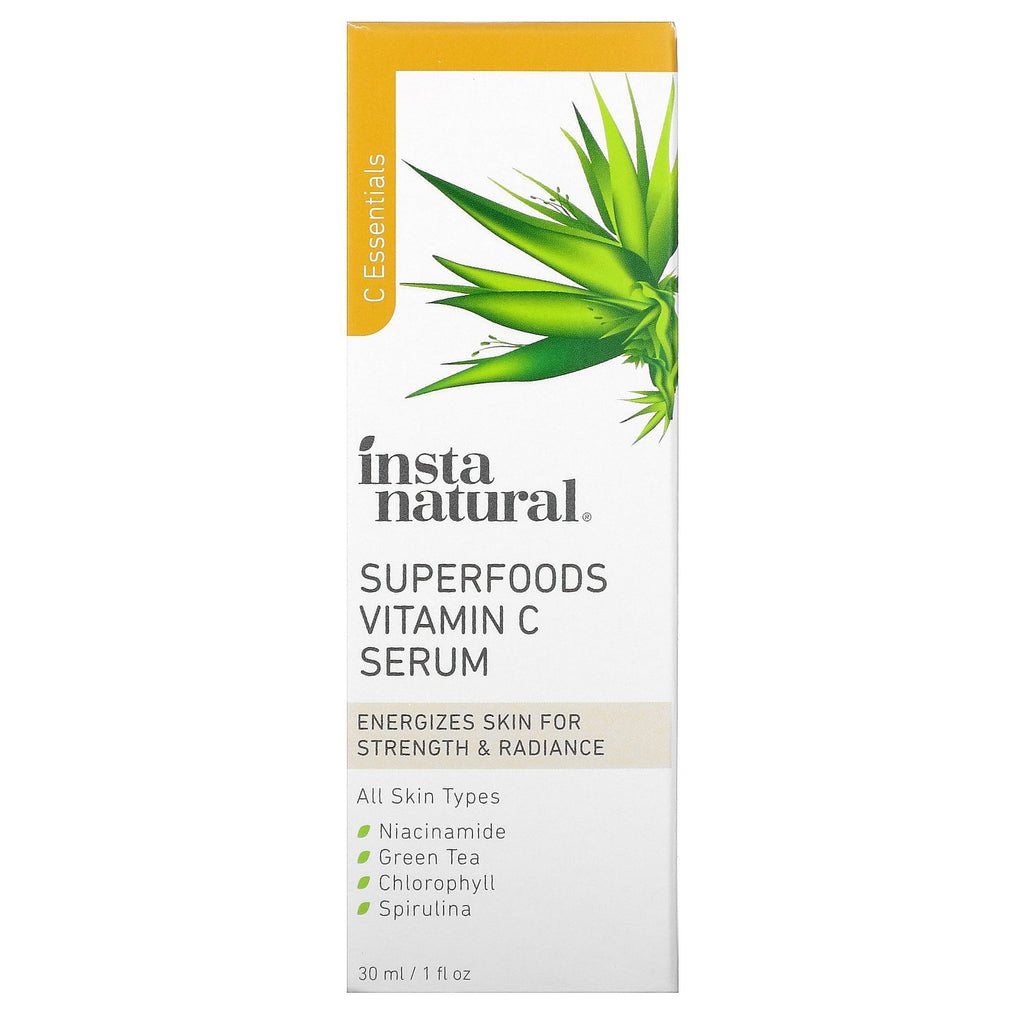 InstaNatural, Suero de vitamina C con superalimentos, 1 fl oz (30 ml)