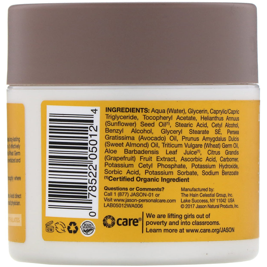 Jason Natural, Crema humectante revitalizante con vitamina E, 5000 UI, 4 oz (113 g)