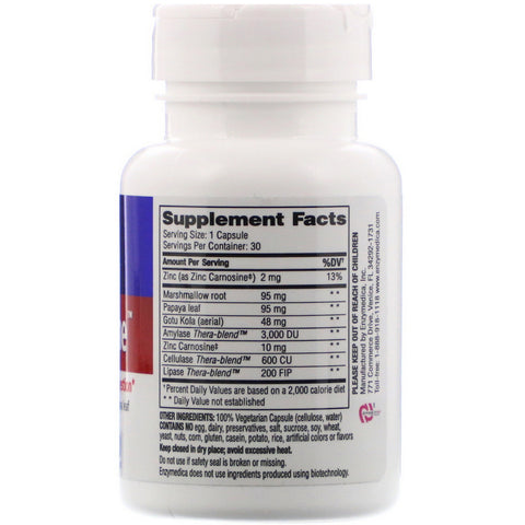 Enzymedica, Calmante ácido, 30 cápsulas