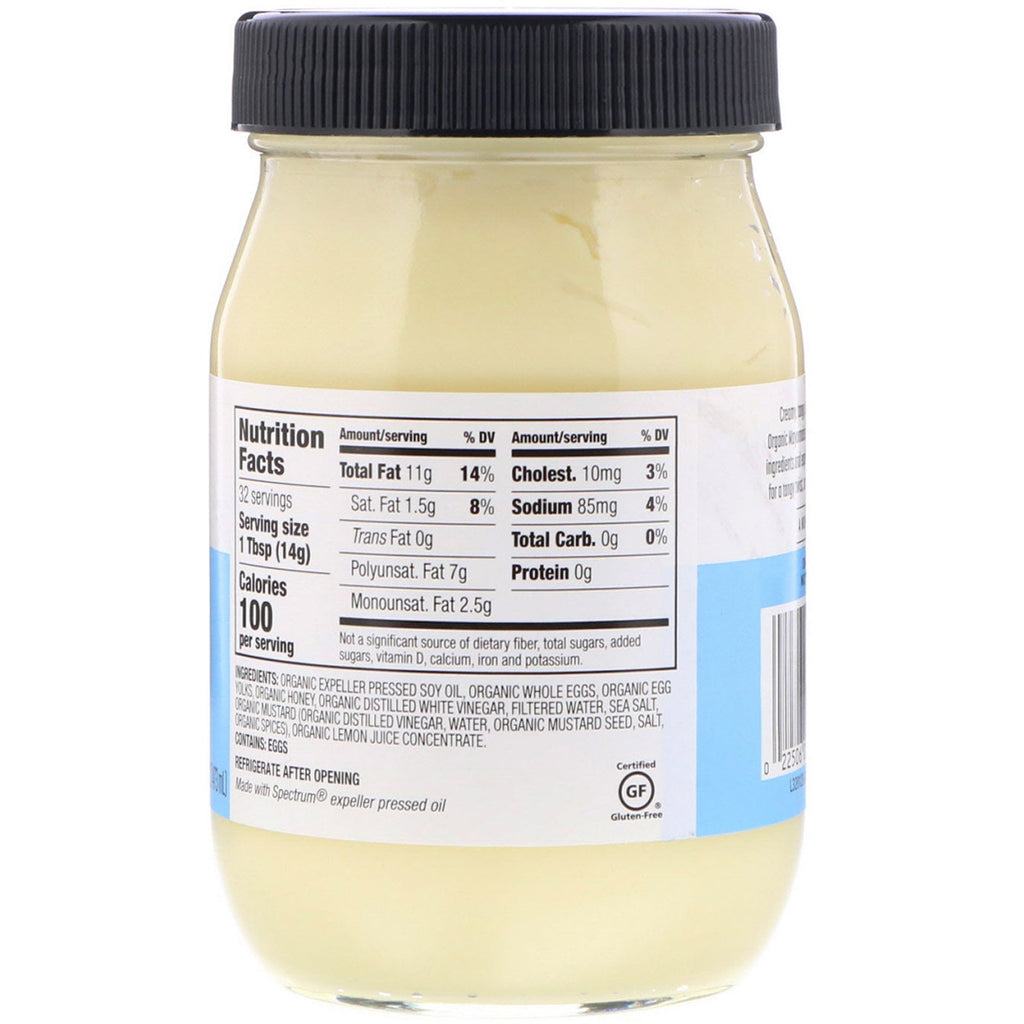 Spectrum Culinary, mayonesa, 16 fl oz (473 ml)
