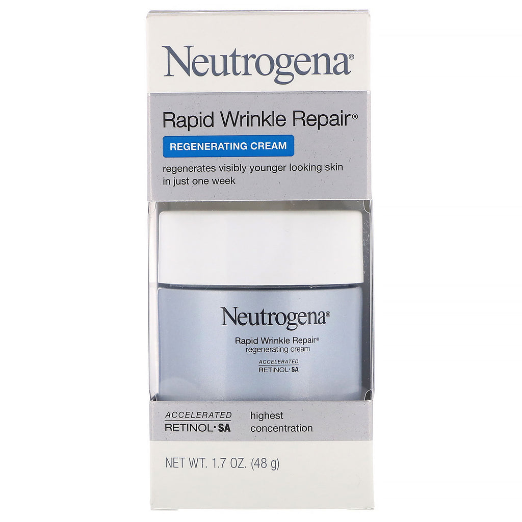 Neutrogena, Reparación rápida de arrugas, Crema regeneradora, 1,7 oz (48 g)