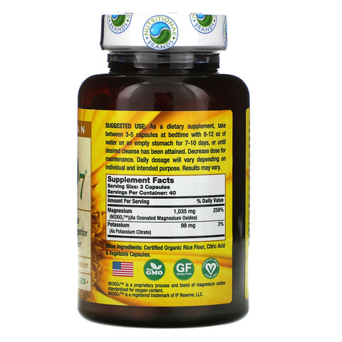 Pure Vegan, Mag 07, el limpiador oxigenante definitivo para el sistema digestivo, 120 cápsulas vegetarianas