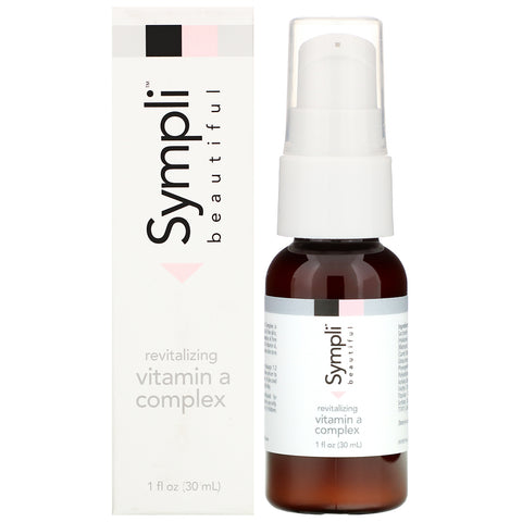 Sympli Beautiful, Complejo revitalizante de vitamina A, 1 fl oz (30 ml)