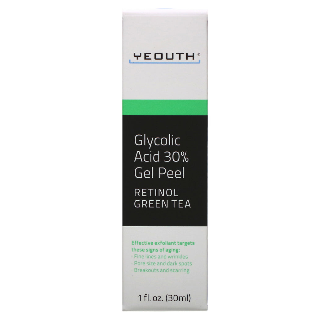 Yeouth, Exfoliante en gel con ácido glicólico al 30 %, 30 ml (1 oz. líq.)