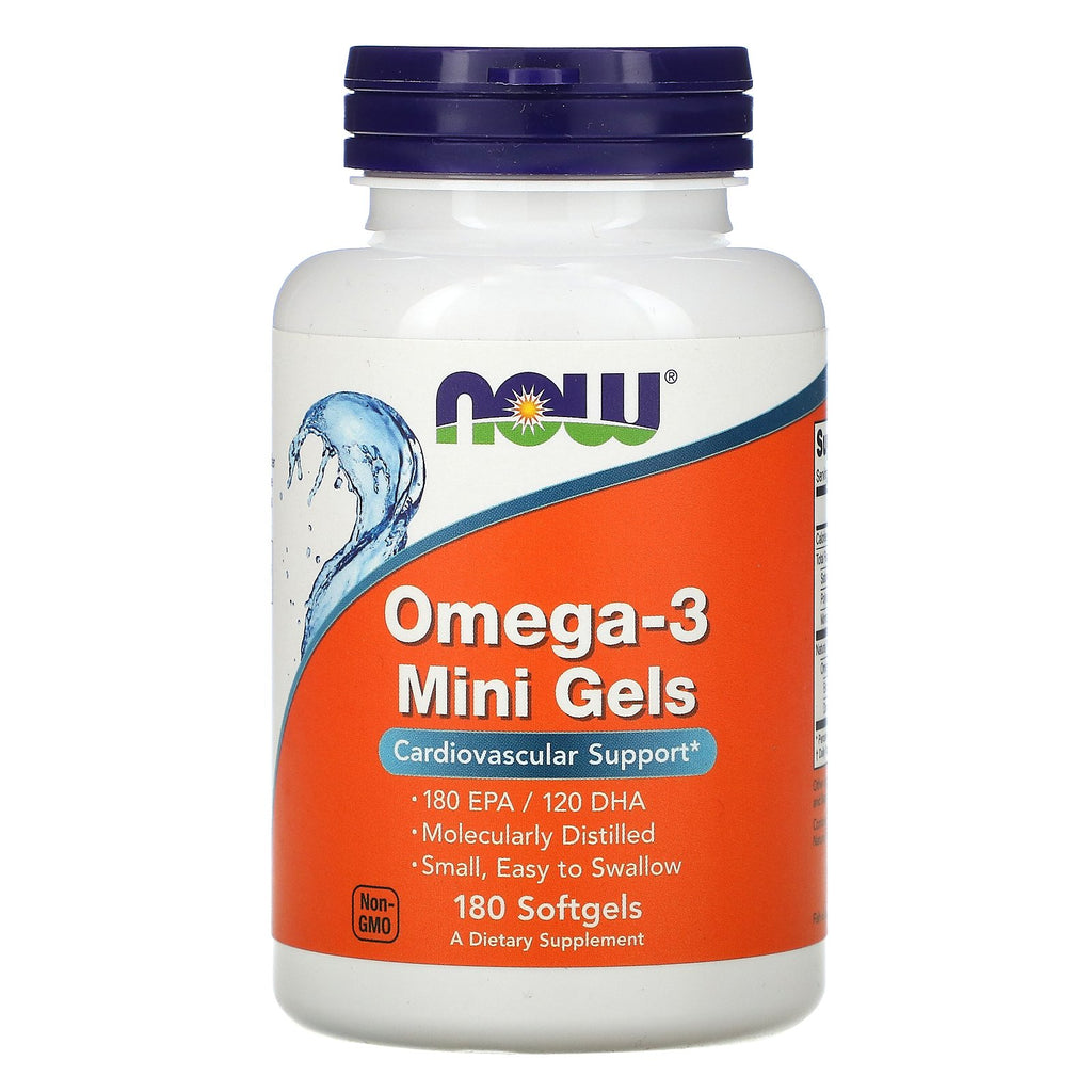 Now Foods, Omega-3 Mini Gels, 180 Softgels