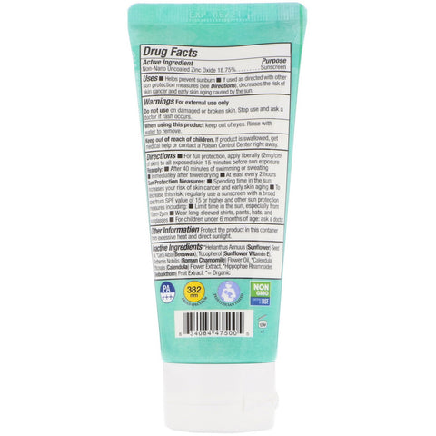 Badger Company, Baby Sunscreen Cream, SPF 30 PA+++, Chamomile & Calendula, 2,9 fl oz (87 ml)