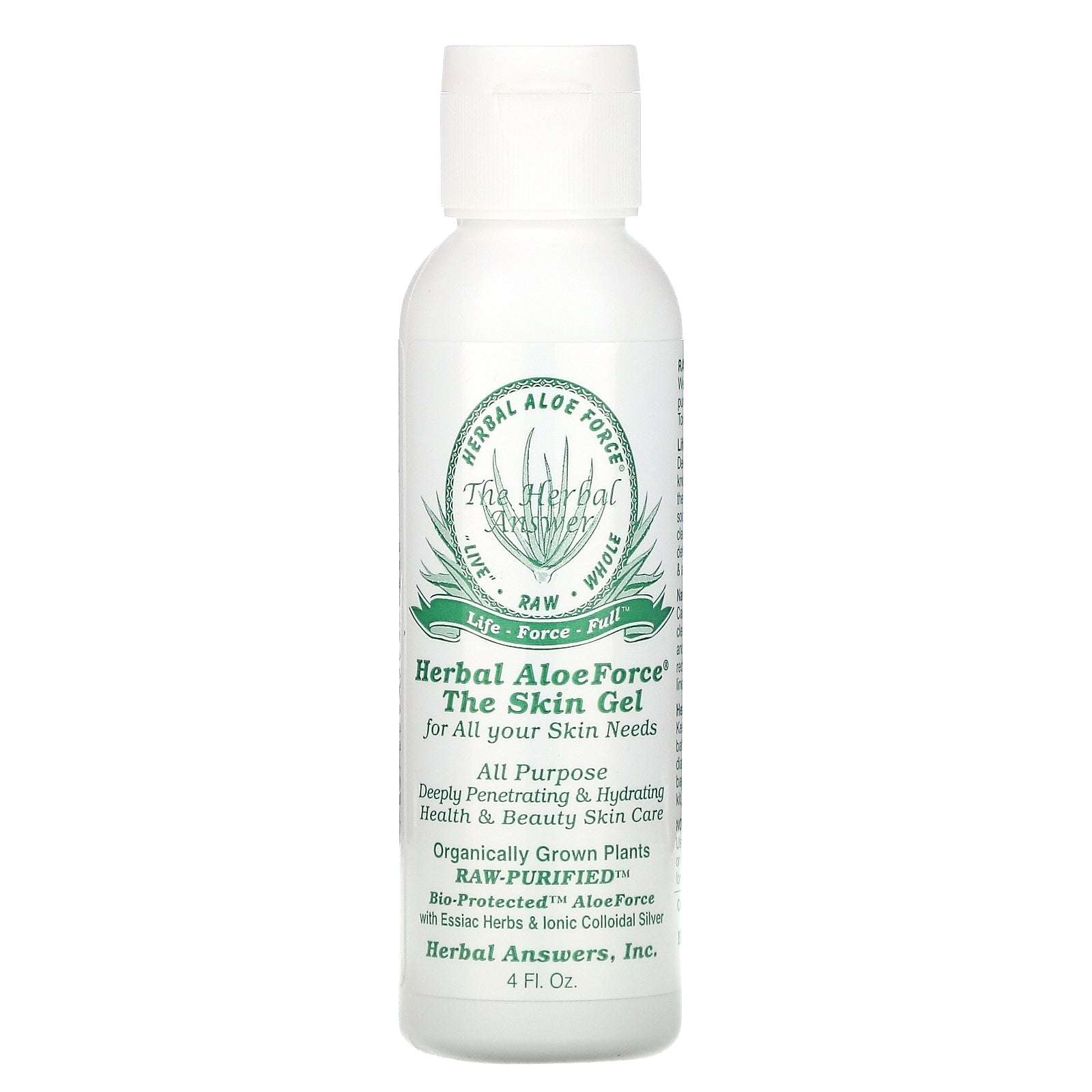 Herbal Answers, Herbal Aloe Force, The Skin Gel, 4 fl oz