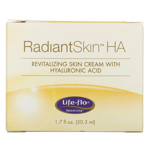Life-flo, Radiant Skin HA, Crema revitalizante para la piel con ácido hialurónico, 1,7 fl oz (50,3 ml)