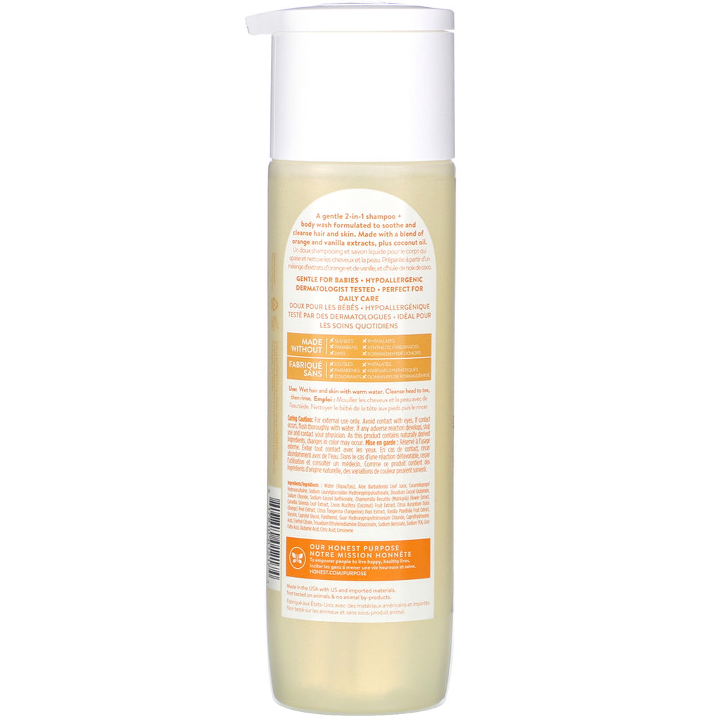 The Honest Company, Everyday Gentle Shampoo + Body Wash, Sweet Orange Vanilla, 10,0 fl oz (295 ml)