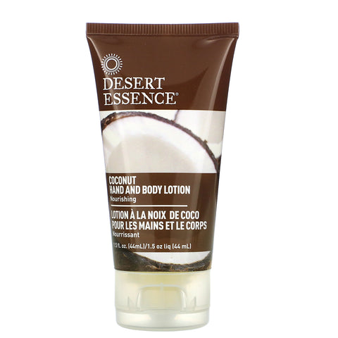 Desert Essence, Coconut Hand and Body Lotion, 1.5 fl oz (44 ml)