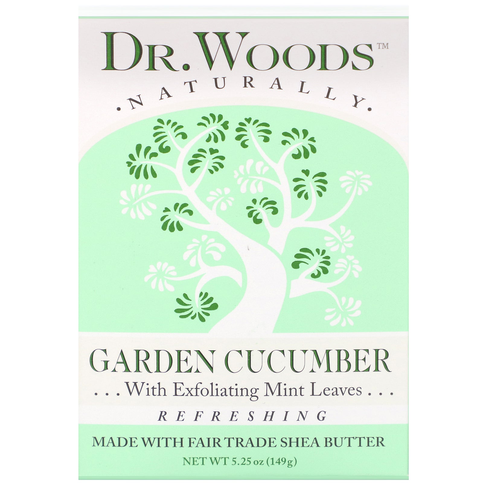 Dr. Woods, Bar Soap, Garden Cucumber, 5.25 oz (149 g)